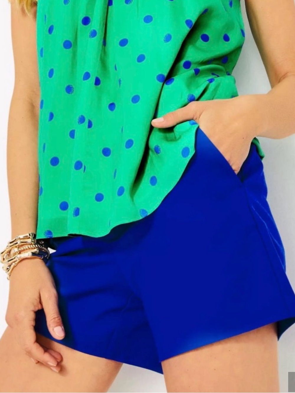 Cobalt Blue Women's Tailored Shorts